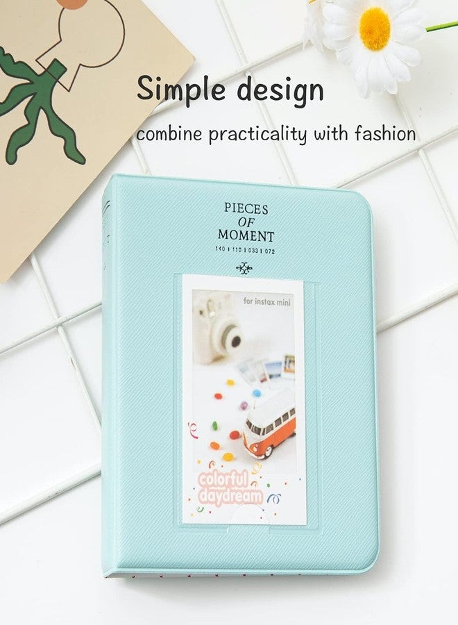 Zenko 2-Pack 64-Pockets Photo Album for Fujifilm Instax Mini 11 Mini12 7s 8 8+ 9 25 50s 70 90, 5 x 7.6 cm Mini Photo Album Compatible with Camera, Photo Book, Name Card Holder (Pink & Blue) - Image 4